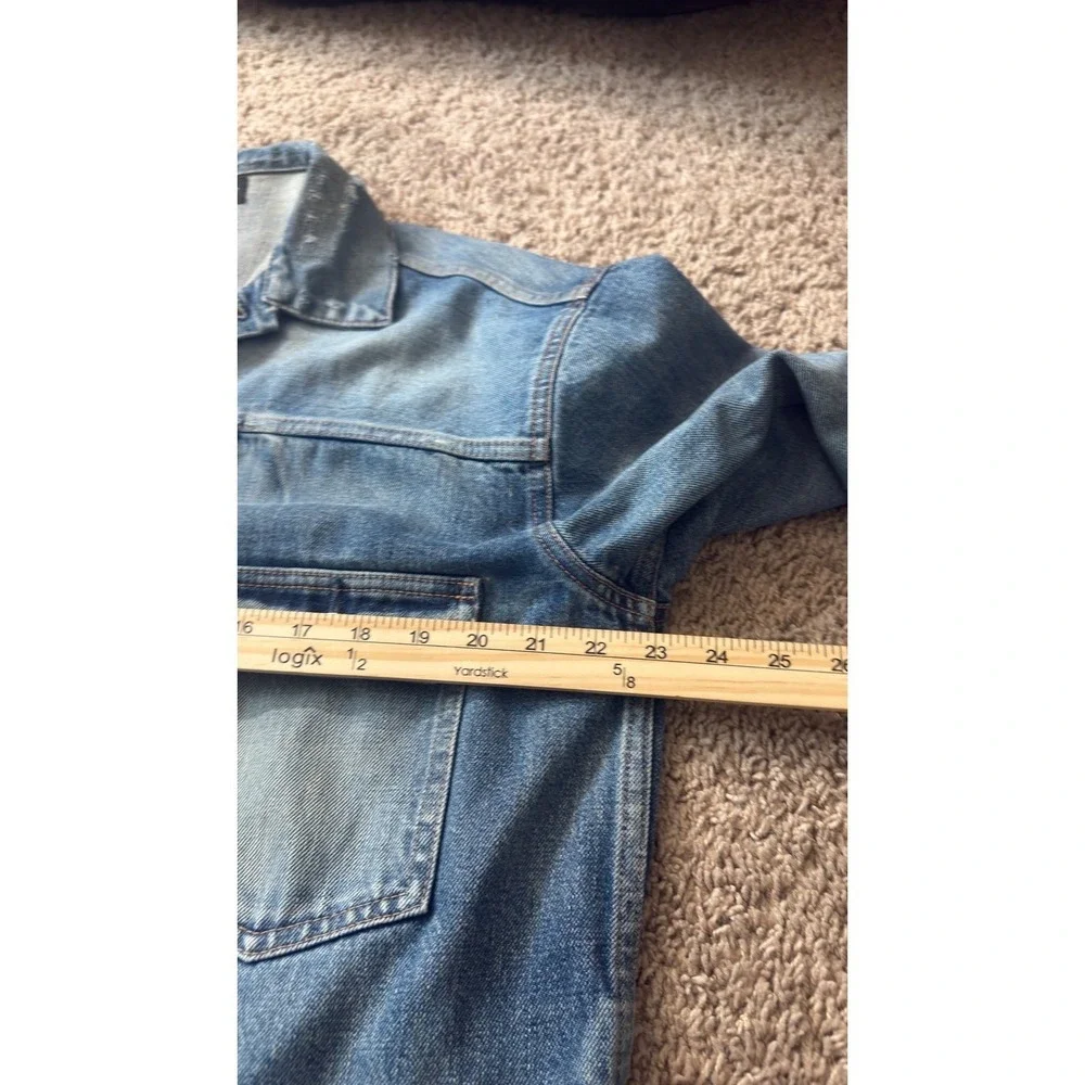 Quiet Lux John Elliott Distressed Denim Jacket Light Wash‎ Made in Japan Size 3